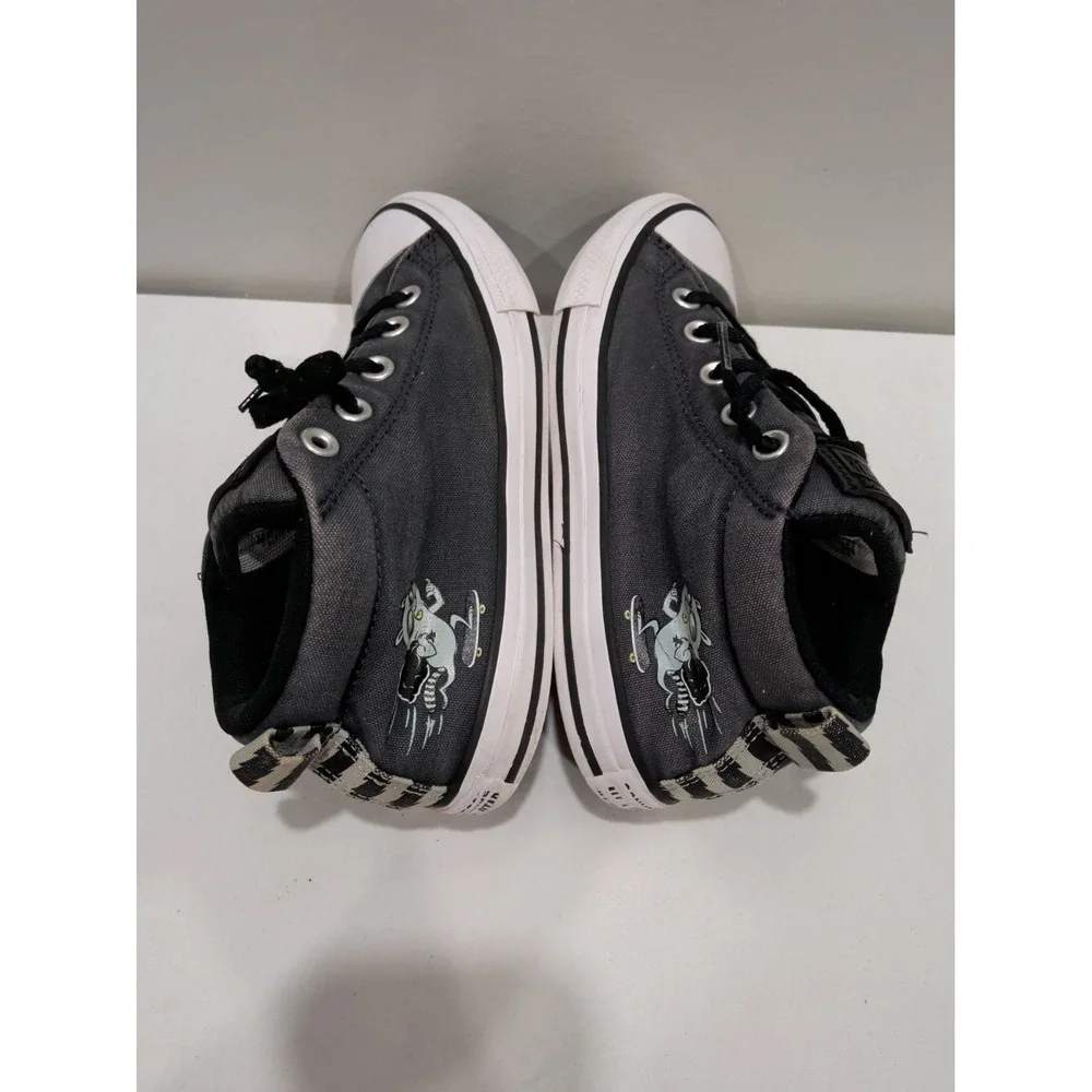 Converse Chuck Taylor All Star Street Shoes, Grey/Black, 660041F, Junior Size 3